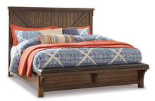 Load image into Gallery viewer, Lakeleigh King Panel Bed with Upholstered Bench