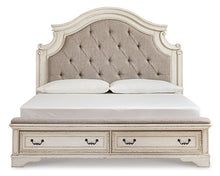 Load image into Gallery viewer, Realyn California King Upholstered Bed W/ Drawers