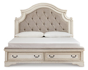 Realyn California King Upholstered Bed W/ Drawers