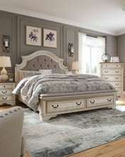 Load image into Gallery viewer, Realyn California King Upholstered Bed W/ Drawers