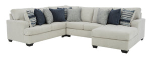 Lowder 4-Piece Sectional with Right Arm Chaise