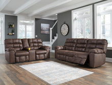Load image into Gallery viewer, Derwin Reclining Sofa with Drop Down Table