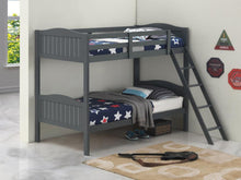 Load image into Gallery viewer, Littleton Twin/Twin Bunk Bed with Ladder Grey