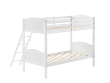 Load image into Gallery viewer, Littleton Twin/Twin Bunk Bed with Ladder White