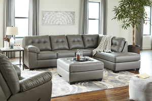 Donlen 2-Piece Sectional with Chaise Gray