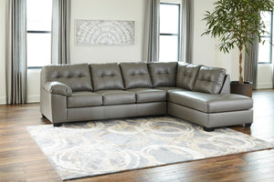 Donlen 2-Piece Sectional with Chaise Gray