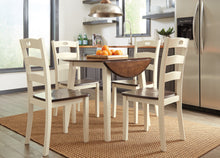 Load image into Gallery viewer, Woodanville Dining Drop Leaf Table &amp; Woodanville Dining Chairs 5pc