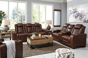 BACKTRACK RECLINING SOFA WITH ADJUSTABLE HEADREST CHOCLATE