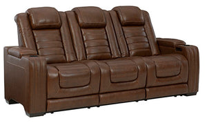 BACKTRACK RECLINING SOFA WITH ADJUSTABLE HEADREST CHOCLATE