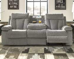RECLINING SOFA WITH DROP DOWN TABLE