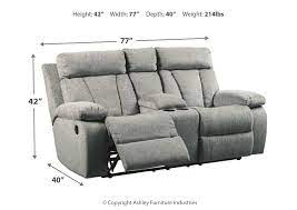 RECLINING LOVESEAT WITH CONSOLE
