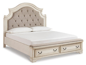 Realyn California King Upholstered Bed W/ Drawers