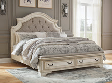 Load image into Gallery viewer, Realyn California King Upholstered Bed W/ Drawers