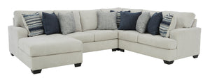 Lowder 4-Piece Sectional with Left Arm Chaise