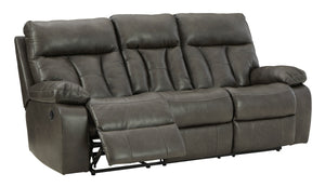 Willamen Reclining Sofa with Drop Down Table