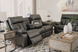 Willamen Reclining Sofa with Drop Down Table