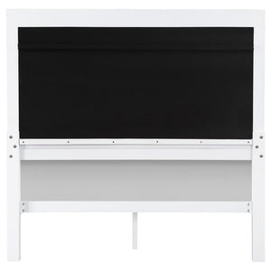 Eleanor Upholstered Tufted Bed White Queen Size