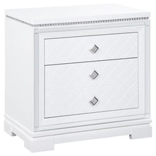 Load image into Gallery viewer, Eleanor Rectangular 2-drawer Nightstand White