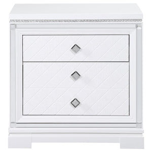 Eleanor Rectangular 2-drawer Nightstand White