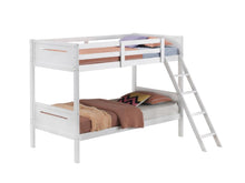 Load image into Gallery viewer, Littleton Twin/Twin Bunk Bed White