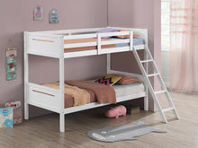 Load image into Gallery viewer, Littleton Twin/Twin Bunk Bed White