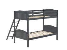 Load image into Gallery viewer, Littleton Twin/Twin Bunk Bed with Ladder Grey