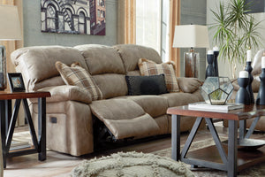 Dunwell Power Reclining Sofa DRIFTWOOD