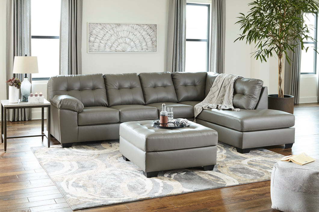 Donlen 2-Piece Sectional with Chaise Gray