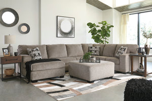 Ballinasloe 3-Piece Sectional with Left Arm Chaise Platinum