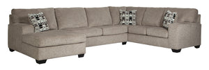 Ballinasloe 3-Piece Sectional with Left Arm Chaise Platinum