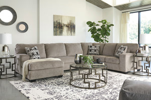 Ballinasloe 3-Piece Sectional with Left Arm Chaise Platinum