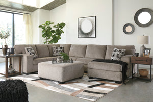 Ballinasloe 3-Piece Sectional with Right Arm Chaise Platinum