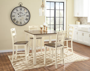 Woodanville Counter Height Dining Table and Bar Stools (Set of 5)