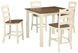 Woodanville Counter Height Dining Table and Bar Stools (Set of 5)