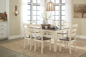 Woodanville Dining Table and Chairs (Set of 7)