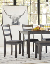 Load image into Gallery viewer, Bridson Dining Table and Chairs with Bench (Set of 6)