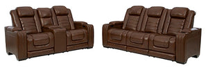 BACKTRACK RECLINING SOFA WITH ADJUSTABLE HEADREST CHOCLATE