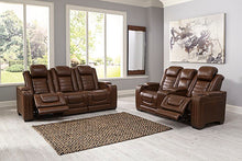 Load image into Gallery viewer, BACKTRACK RECLINING SOFA WITH ADJUSTABLE HEADREST CHOCLATE