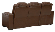 Load image into Gallery viewer, BACKTRACK RECLINING SOFA WITH ADJUSTABLE HEADREST CHOCLATE