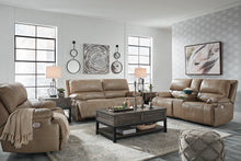 Load image into Gallery viewer, Ricmen Power Reclining Loveseat with Console PUTTY