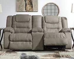 RECLINING LOVESEAT WITH CONSOLE