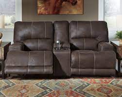 POWER RECLINING LOVESEAT WITH CONSOLE AND ADJUSTABLE HEADREST