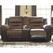 RECLINING LOVESEAT WITH CONSOLE